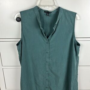 Eileen Fisher Sleeveless Green Dress